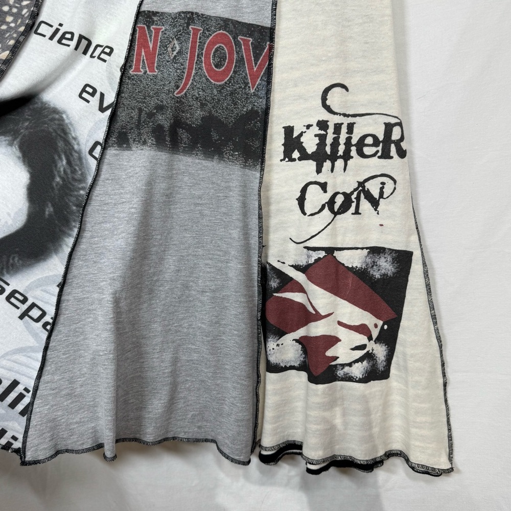 Boutique USA made, Spiritex Upcycled Gypsy Graphic Cotton Skirt Sz XL - Picture 4 of 13